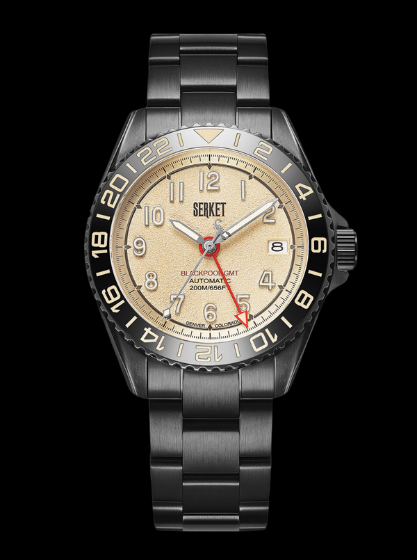 BLACKPOOL GMT AUTOMATIC-Vintage Beige DLC 40MM