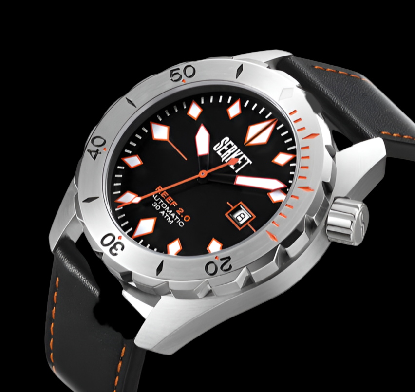reef Shop Reef Diver 2.0 Swiss Automatic Stainless Steel Black