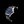 Load image into Gallery viewer, Wristwatch with blue dial and black leather strap on a dark background