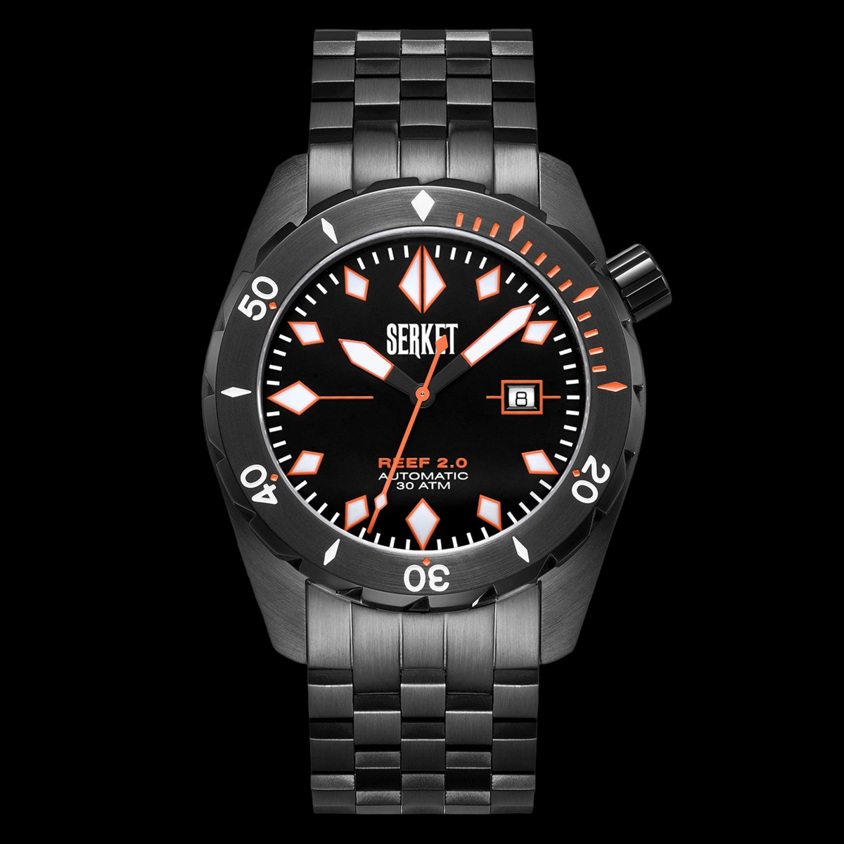 Shop Reef Diver 2.0 Swiss Automatic PVD Black Stainless Steel Black