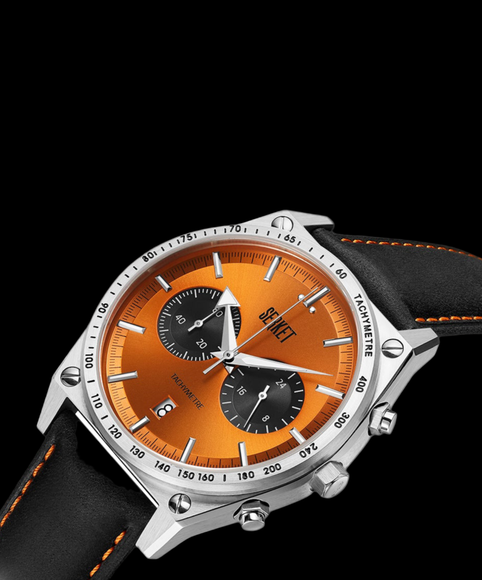 Shop Tachymetre Orange for Precision | Serket Watch Company