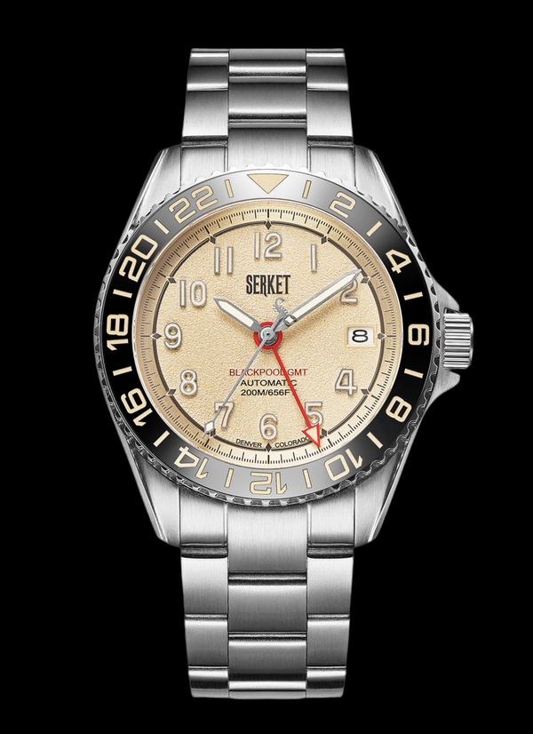 BLACKPOOL GMT AUTOMATIC-Vintage Beige 40MM