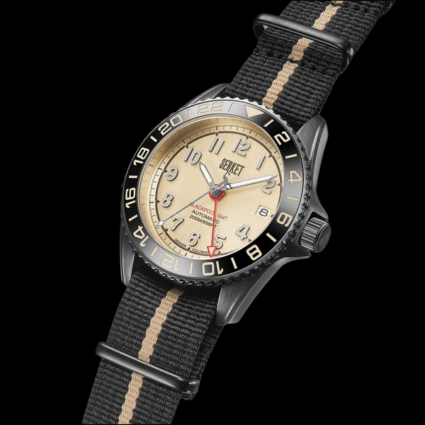 BLACKPOOL GMT AUTOMATIC-Vintage Beige DLC 40MM