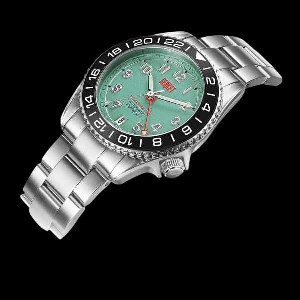 BLACKPOOL GMT AUTOMATIC-Tiffany Blue 39MM
