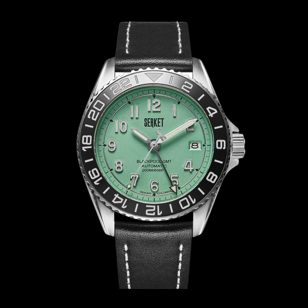 BLACKPOOL GMT AUTOMATIC-Mint Green Steel 40MM