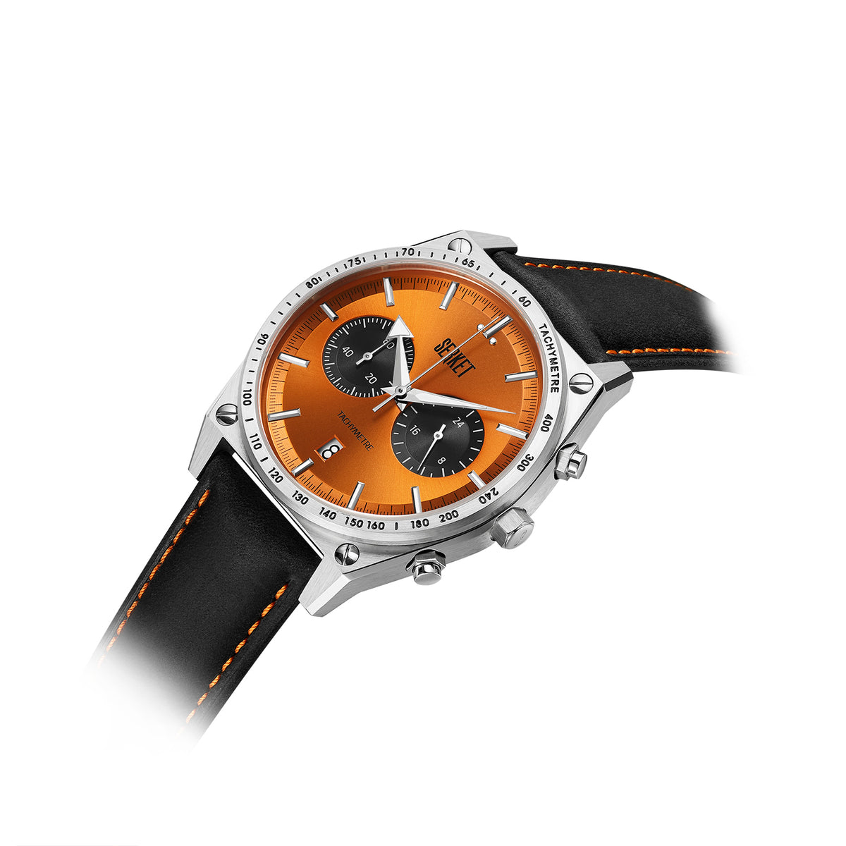 Buy Serket Tachymetre Watch Orange Serket Watch Company