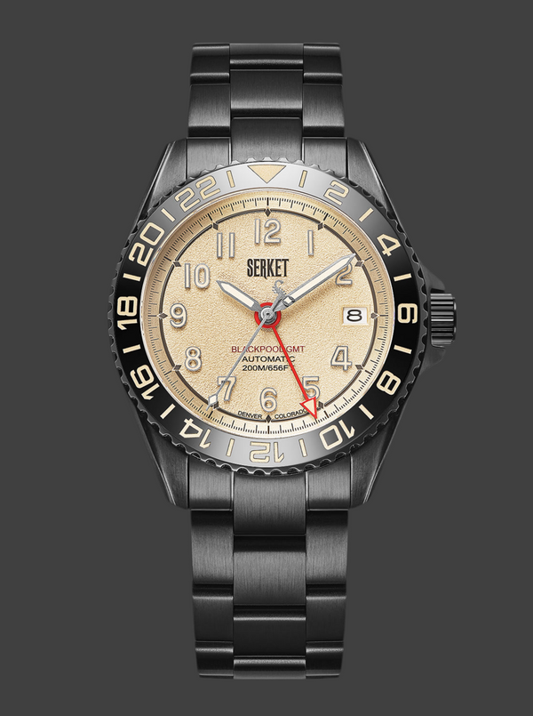 BLACKPOOL GMT AUTOMATIC-Vintage Beige DLC 40MM