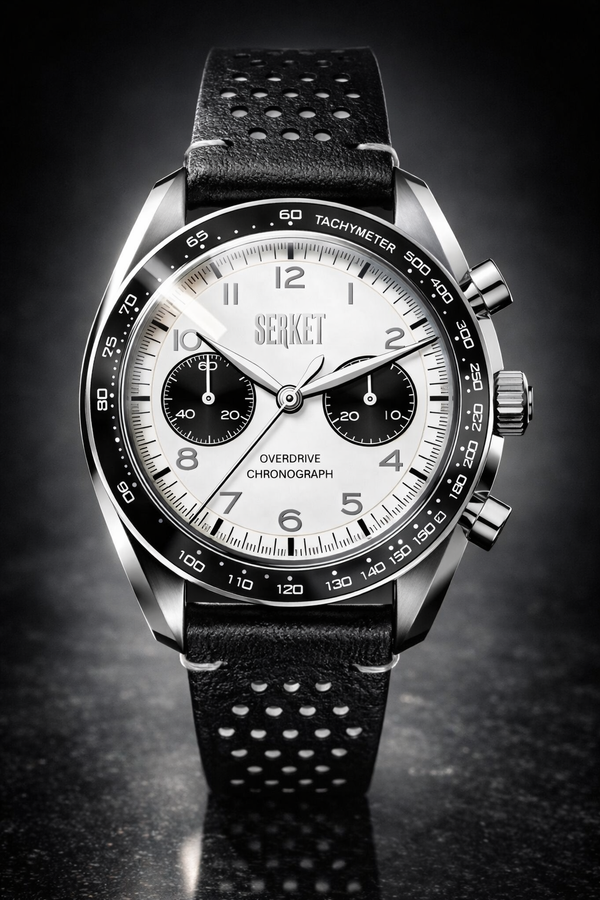 OVERDRIVE CHRONOGRAPH Panda Manual Wind Steel 40MM