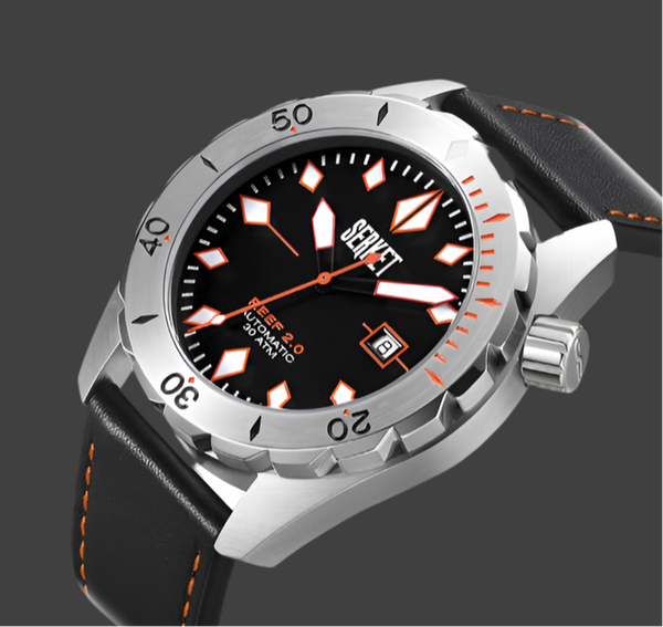 REEF 2.0 DIVER SWISS AUTOMATIC 30ATM-Black Diving Watch 46MM
