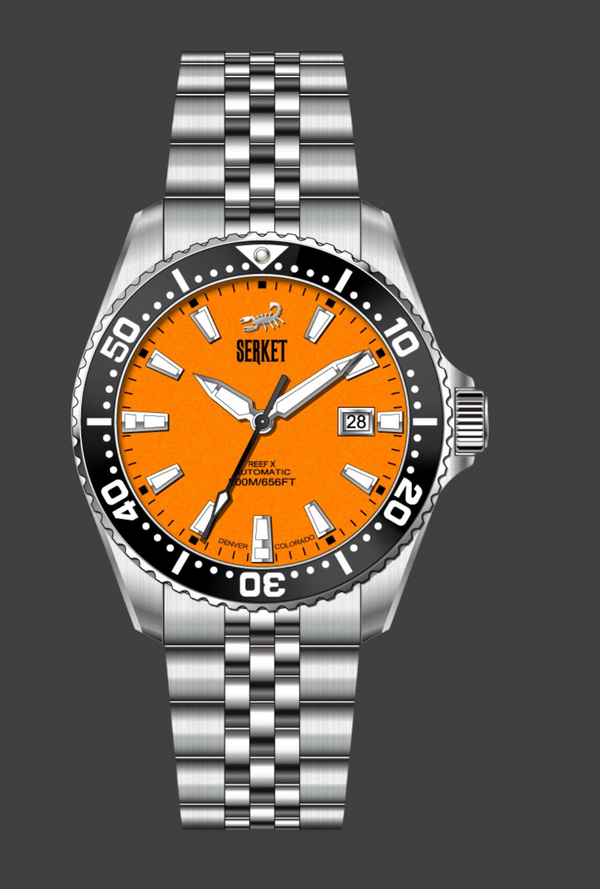 REEF X AUTOMATIC DIVER - Habanero 43MM Jubilee Bracelet