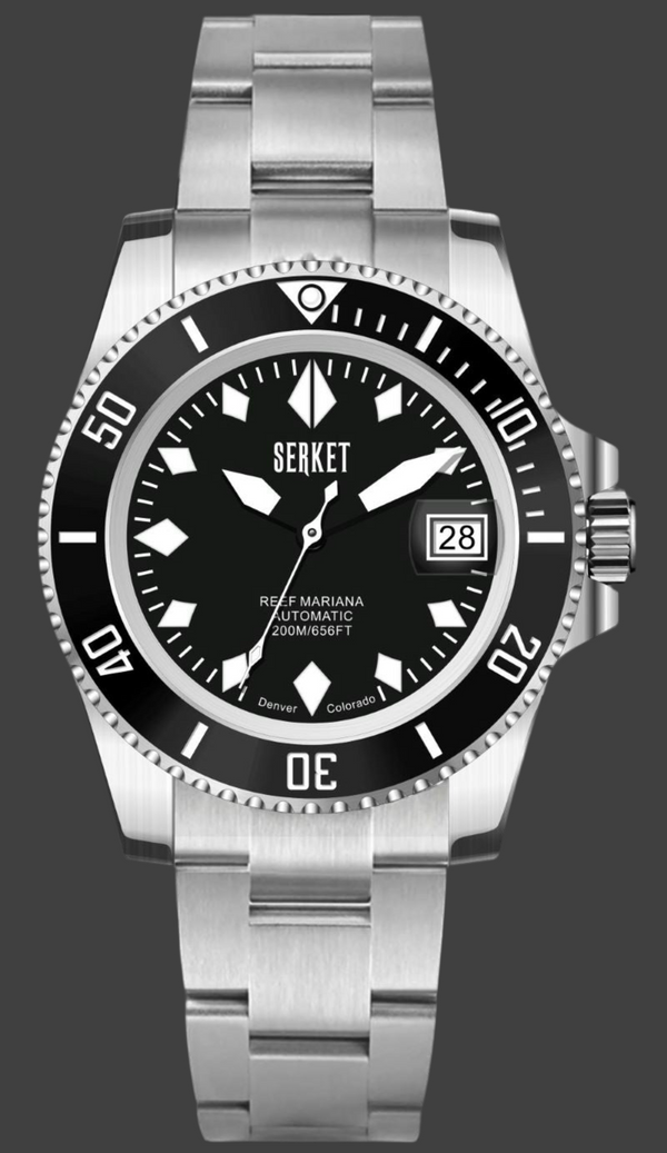 REEF MARIANA DIVER - Black Dial Black Bezel 40MM