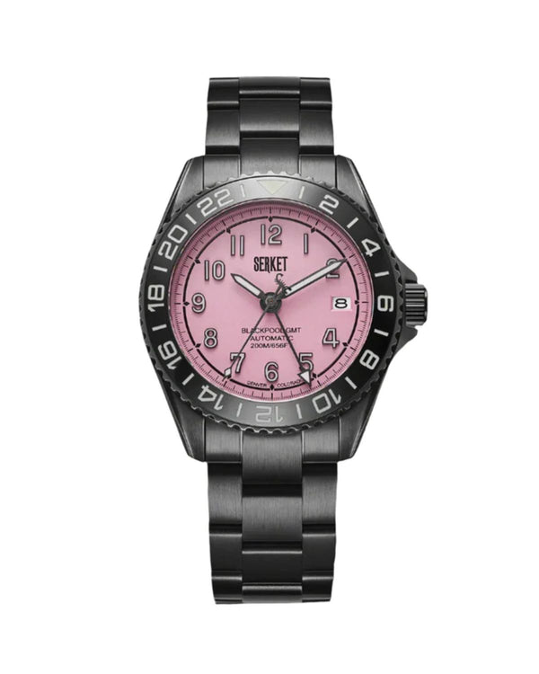 BLACKPOOL GMT AUTOMATIC-Cotton Candy Black DLC 40MM