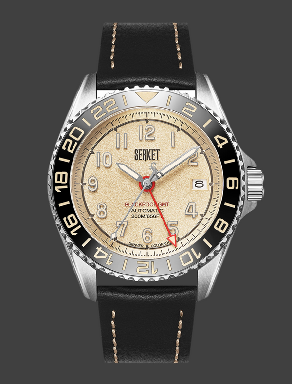 BLACKPOOL GMT AUTOMATIC-Vintage Beige 40MM