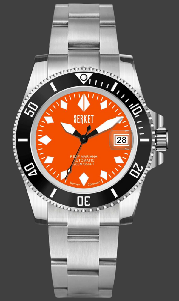 REEF MARIANA DIVER - Orange Dial Black Bezel 40MM