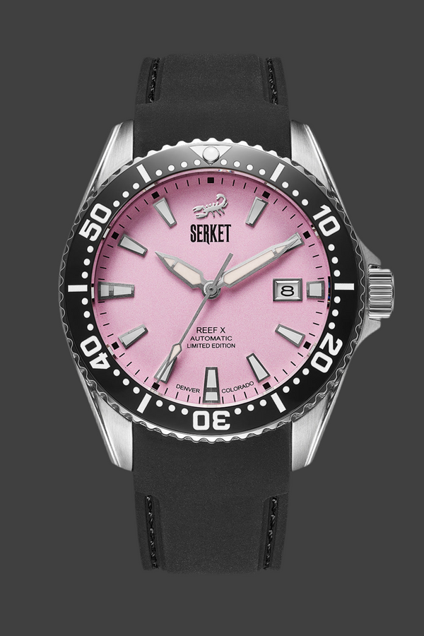 REEF X AUTOMATIC DIVER - Cotton Candy 43MM Oyster Bracelet