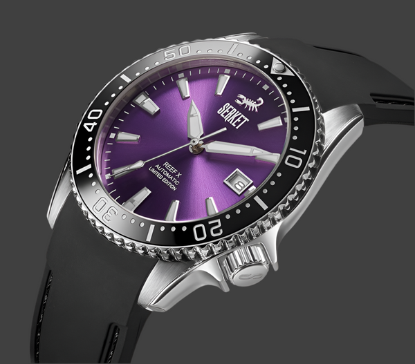 REEF X AUTOMATIC DIVER Violet Purple Limited Edition 42.5MM
