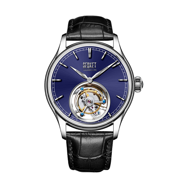 TOURBILLON - Stainless Steel Case Blue Dial 42MM