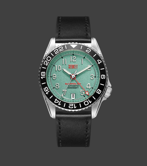 BLACKPOOL GMT AUTOMATIC-Tiffany Blue 39MM