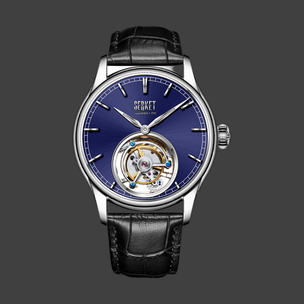 TOURBILLON - Stainless Steel Case Blue Dial 42MM