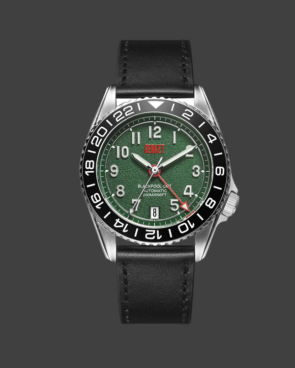 BLACKPOOL GMT AUTOMATIC-British Racing Green 39MM