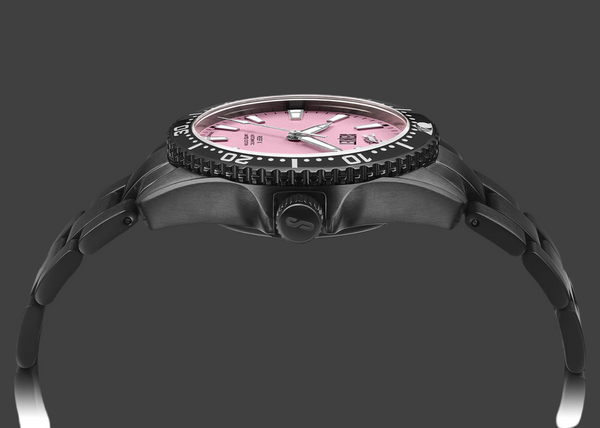 REEF X AUTOMATIC DIVER - Cotton Candy Black DLC Limited Edition 43MM