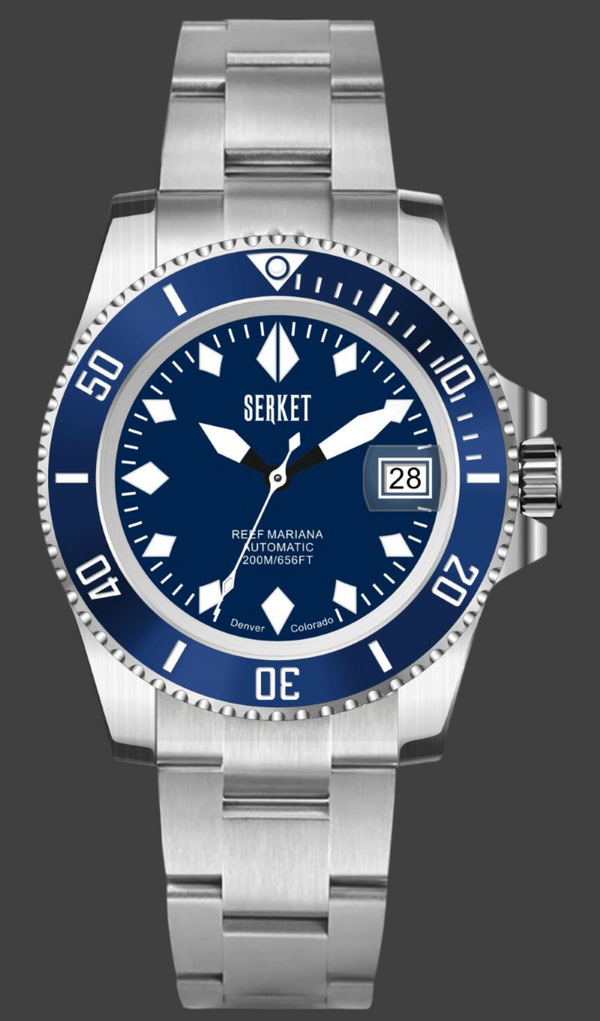 REEF MARIANA DIVER - Blue Dial Blue Bezel 40MM