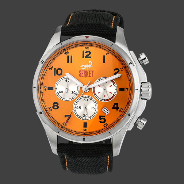 CHRONOGRAPHE-Marigold Orange 45MM
