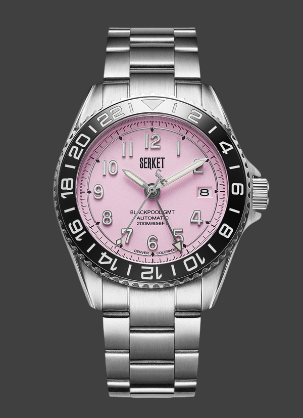 BLACKPOOL GMT AUTOMATIC-Cotton Candy Steel 40MM