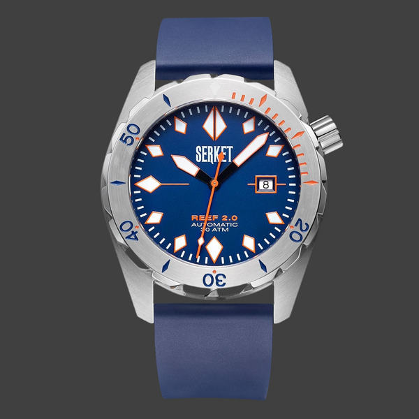 REEF 2.0 DIVER SWISS AUTOMATIC 30ATM-Royal Blue Diving Watch 46MM
