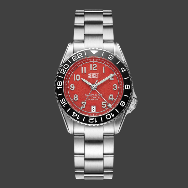 BLACKPOOL GMT AUTOMATIC-Fire Engine Red 39MM