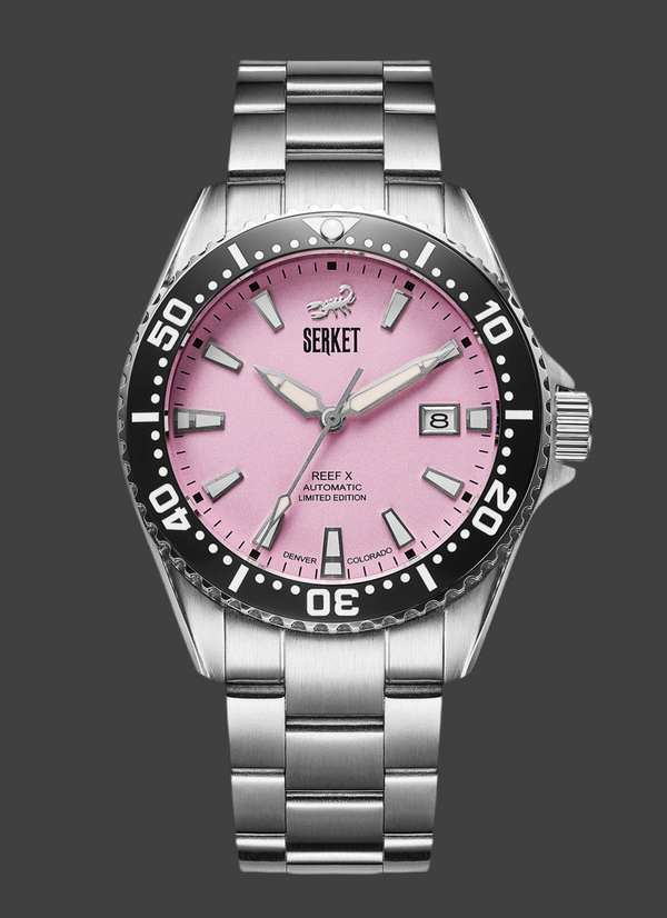 REEF X AUTOMATIC DIVER - Cotton Candy 43MM Oyster Bracelet