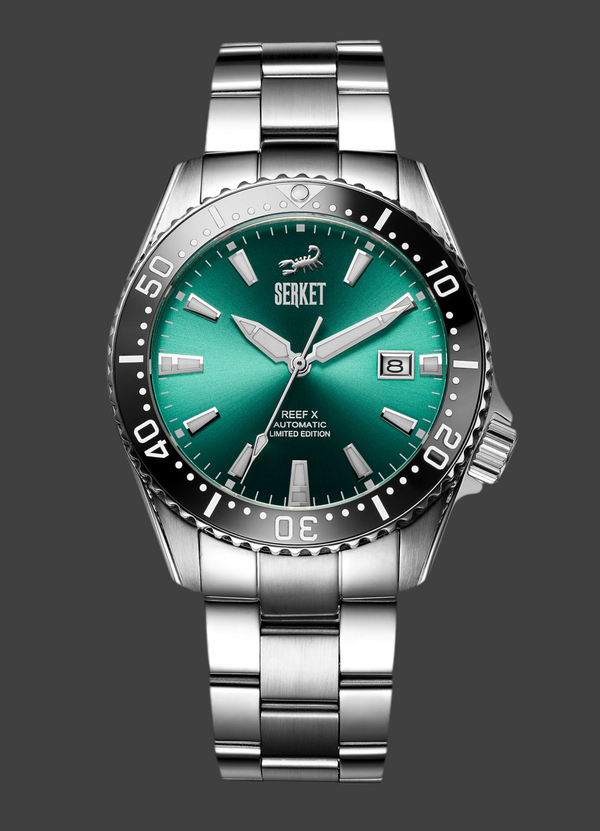 REEF X AUTOMATIC DIVER Viridian Green Limited Edition 42.5MM
