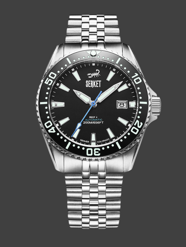 REEF X AUTOMATIC DIVER - Onyx Black 43MM Jubilee Bracelet