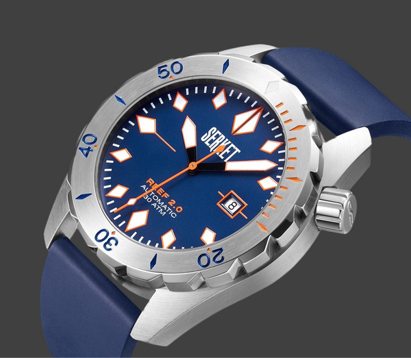 REEF 2.0 DIVER SWISS AUTOMATIC 30ATM-Royal Blue Diving Watch 46MM