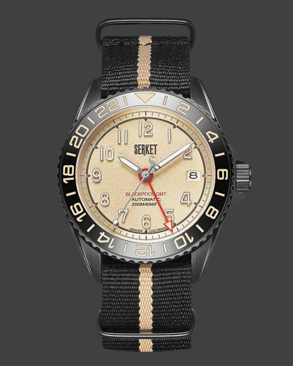 BLACKPOOL GMT AUTOMATIC-Vintage Beige DLC 40MM