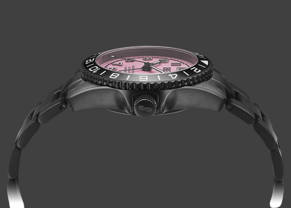 BLACKPOOL GMT AUTOMATIC-Cotton Candy Black DLC 40MM