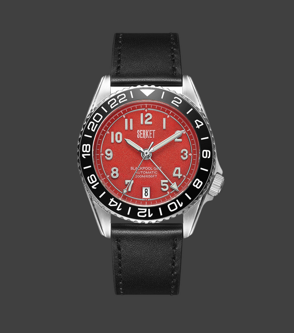BLACKPOOL GMT AUTOMATIC-Fire Engine Red 39MM