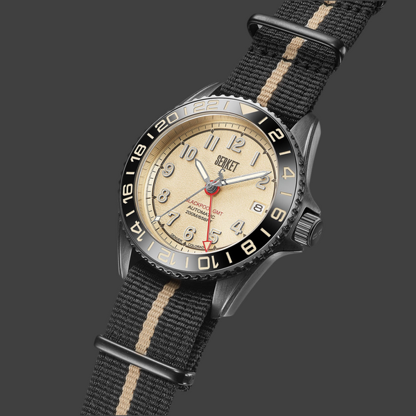 BLACKPOOL GMT AUTOMATIC-Vintage Beige DLC 40MM