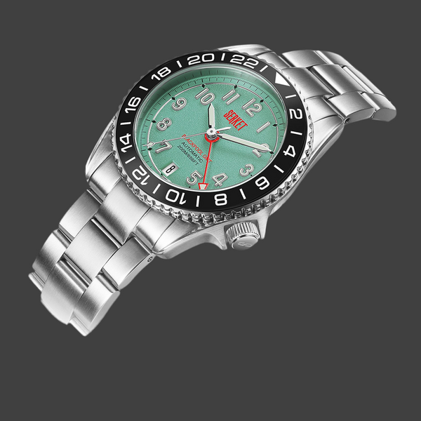 BLACKPOOL GMT AUTOMATIC-Tiffany Blue 39MM
