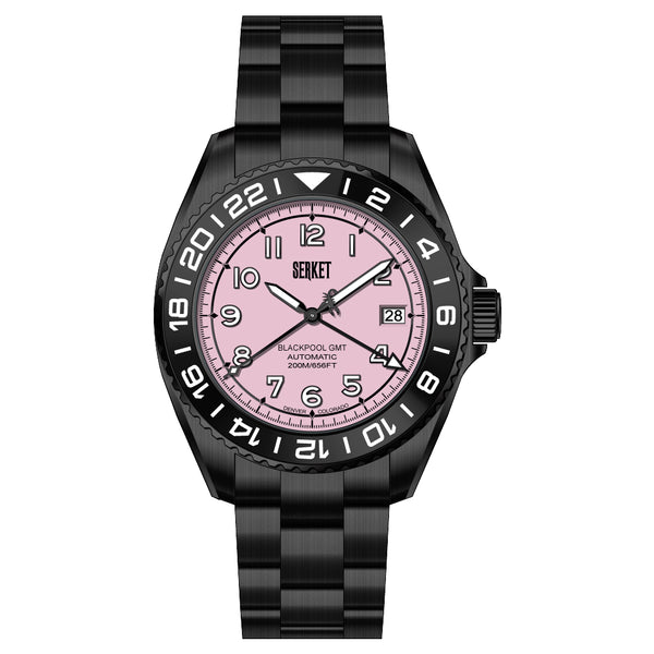 BLACKPOOL GMT-Cotton Candy Black DLC 40MM   *PREORDER*