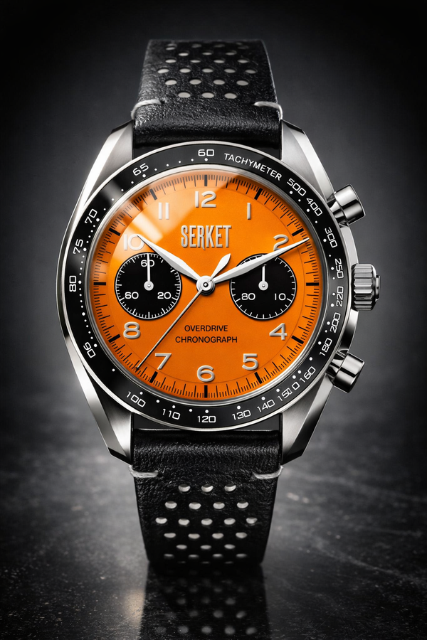 OVERDRIVE CHRONOGRAPH Manual Wind Steel Orange 40MM
