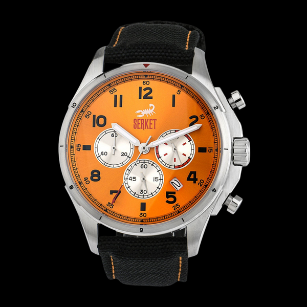CHRONOGRAPHE-Marigold Orange 45MM