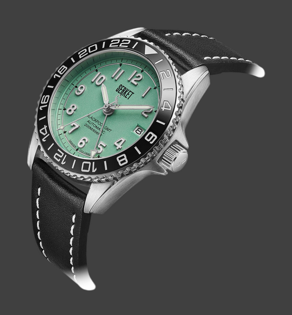 BLACKPOOL GMT AUTOMATIC-Mint Green Steel 40MM
