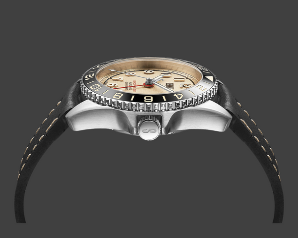 BLACKPOOL GMT AUTOMATIC-Vintage Beige 40MM
