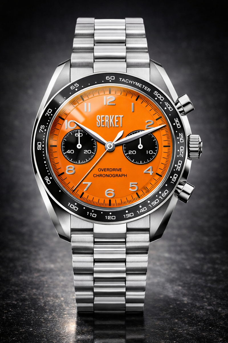 Shop the OVERDRIVE CHRONOGRAPH - Manual Wind Steel Molten Amber Dial 41MM