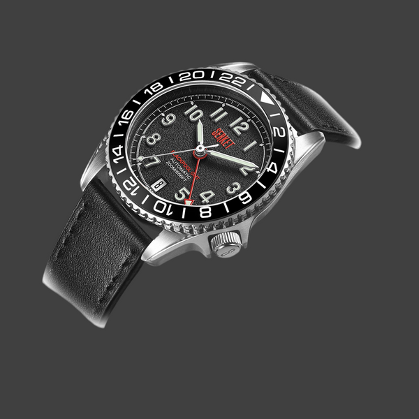 BLACKPOOL GMT AUTOMATIC-Asphalt 39MM