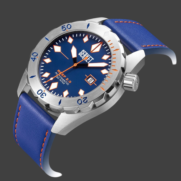 REEF 2.0 DIVER SWISS AUTOMATIC 30ATM-Royal Blue Diving Watch 46MM