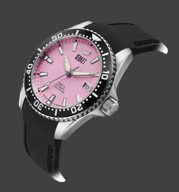 REEF X AUTOMATIC DIVER - Cotton Candy 43MM Oyster Bracelet