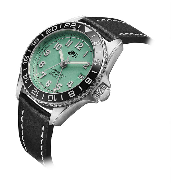 BLACKPOOL GMT AUTOMATIC-Mint Green Steel 40MM