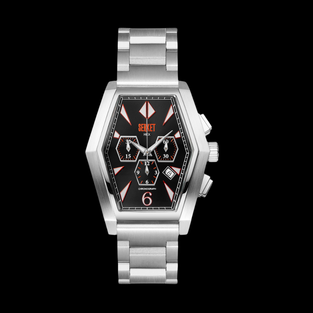 ブレンギグロメニアン サーペント Get Hex Chronograph Black | Serket Watch Company